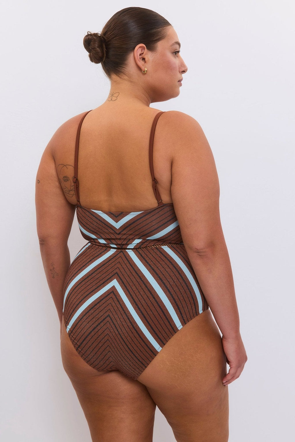 Arava Stripes Brown Teal